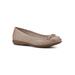 Wide Width Women's Cheryl Ballet Flat by Cliffs in Natural Burnished Smooth (Size 8 1/2 W)
