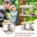 SDJMa Cedar Bird Feeder Wildbird Wooden Outdoor Ranch Patio Yard Tree Hanging with Double Plastic Window and Double Suet Holder Cages Combination