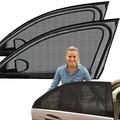 Tohuu Window Shades for Car Sock Style Car Window Shades Elasticized Universal Mesh Car Shades Car Side Window Sun Shade Fits Fit Most Vehicles kind