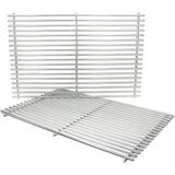 7528 304 Stainless Steel Cooking Grates for Weber Genesis 300 19.5 inch Solid Rod Grates Grids Replacement for Genesis E310 E320 E330 S310 S320 S330 EP310 EP320 Gas Grills 7524