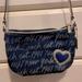 Coach Bags | Coach Navy Blue And Gold Graffiti Crossbody Bag | Color: Blue/Gold | Size: Os