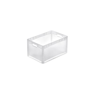 PROREGAL Transparenter Eurobehälter LightLine mit offenem Griff | HxBxT 32x40x60cm | 66 Liter | Eurobox, Transportbox, Transportbehälter Image