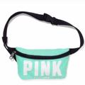 Pink Victoria's Secret Bags | Flawed Victoria’s Secret Pink | Mint Aqua Spring Break Belt Bag Fanny Pack | Color: Blue/White | Size: Os