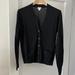 J. Crew Sweaters | J.Crew Black Merino Wool Blend Lightweight Cardigan Size M | Color: Black | Size: M