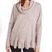 Anthropologie Tops | Anthropologie Maeve Cowl Neck Long Sleeve Ruffled Hacci Pullover Top Pink Medium | Color: Pink | Size: M