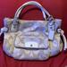 Coach Bags | Large White And Tan Coach Shoulder Bag | Color: Tan/White | Size: Large