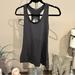 Athleta Tops | Athleta Nitro Tank Top Gray Keyhole Cut Out Back Stretch Racerback Size Xs Euc | Color: Brown | Size: Xs