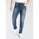Tapered-fit-Jeans BRUNO BANANI "Callan" Gr. 32, Länge 34, blau (blue) Herren Jeans Tapered-Jeans