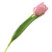 VEAREAR Single Branch Simulation Flower Easy Care Realistic No-fading No Withering Table Centerpiece Artificial Tulip for Wedding