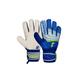 Torwarthandschuhe REUSCH "Attrakt Solid" Gr. 8,5, grau (grau, blau) Damen Handschuhe Sporthandschuhe