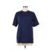 Reebok Active T-Shirt: Blue Solid Activewear - Women's Size Medium