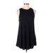 Forever 21 Casual Dress - A-Line Crew Neck Sleeveless: Black Print Dresses - Women's Size Medium