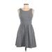 Old Navy Casual Dress - A-Line: Gray Solid Dresses - Women's Size Small