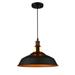 August Grove® Glenover 1 - Light Single Dome Pendant Metal in Black | 9.84 H x 15.35 W x 15.35 D in | Wayfair 661E5426C41747809A860C6816687674