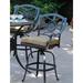 Astoria Grand Edric Patio Bar Stool w/ Cushion, Polyester in Gray | 46 H x 25 W x 24 D in | Wayfair 95C80BC8CC46436EBD6177CDD6434B83