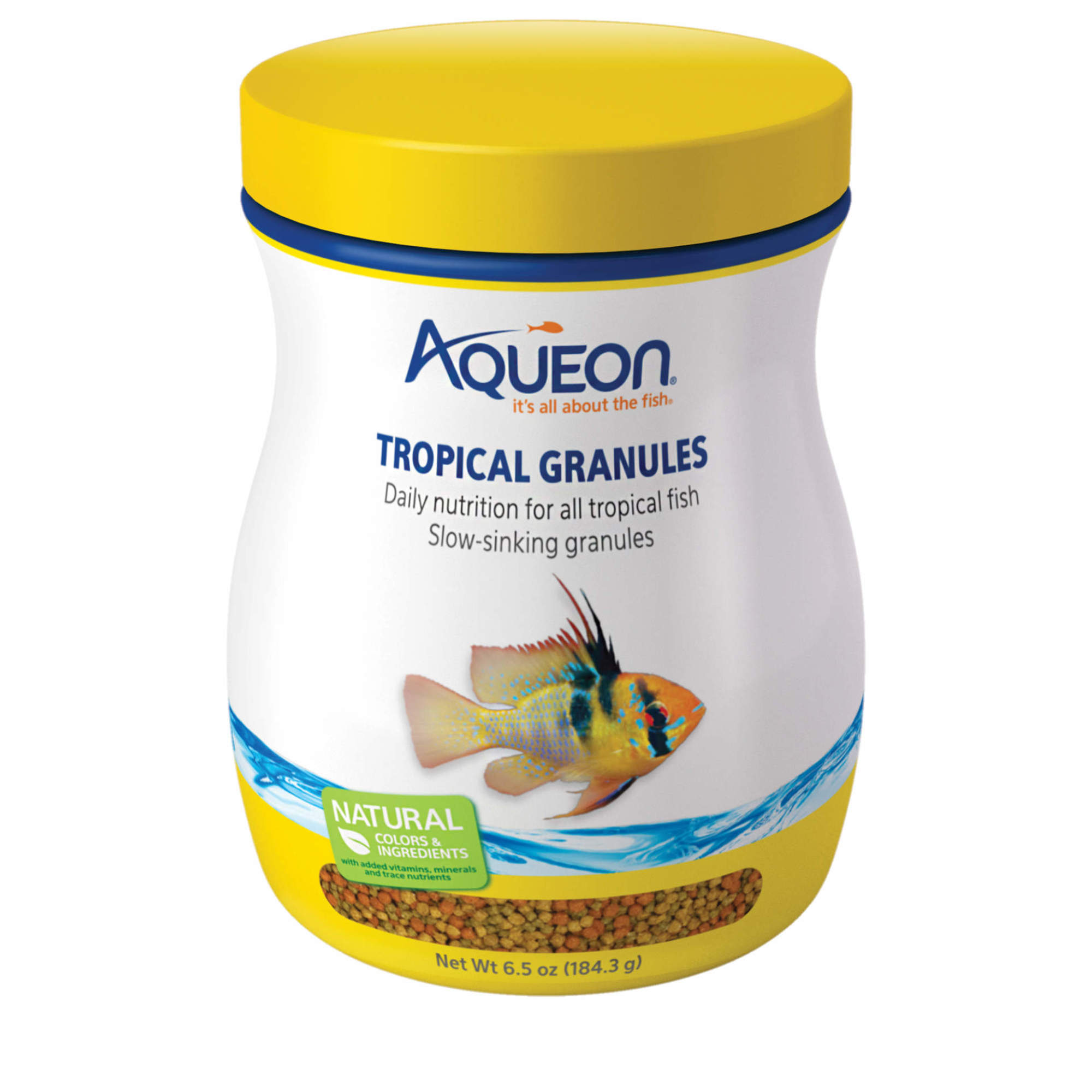 Aqueon Tropical Granules Tropical Fish Food, 6.5 oz.
