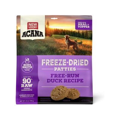 ACANA Duck Recipe Patties Grain-Free Freeze-Dried Dog Food & Topper, 14-oz bag