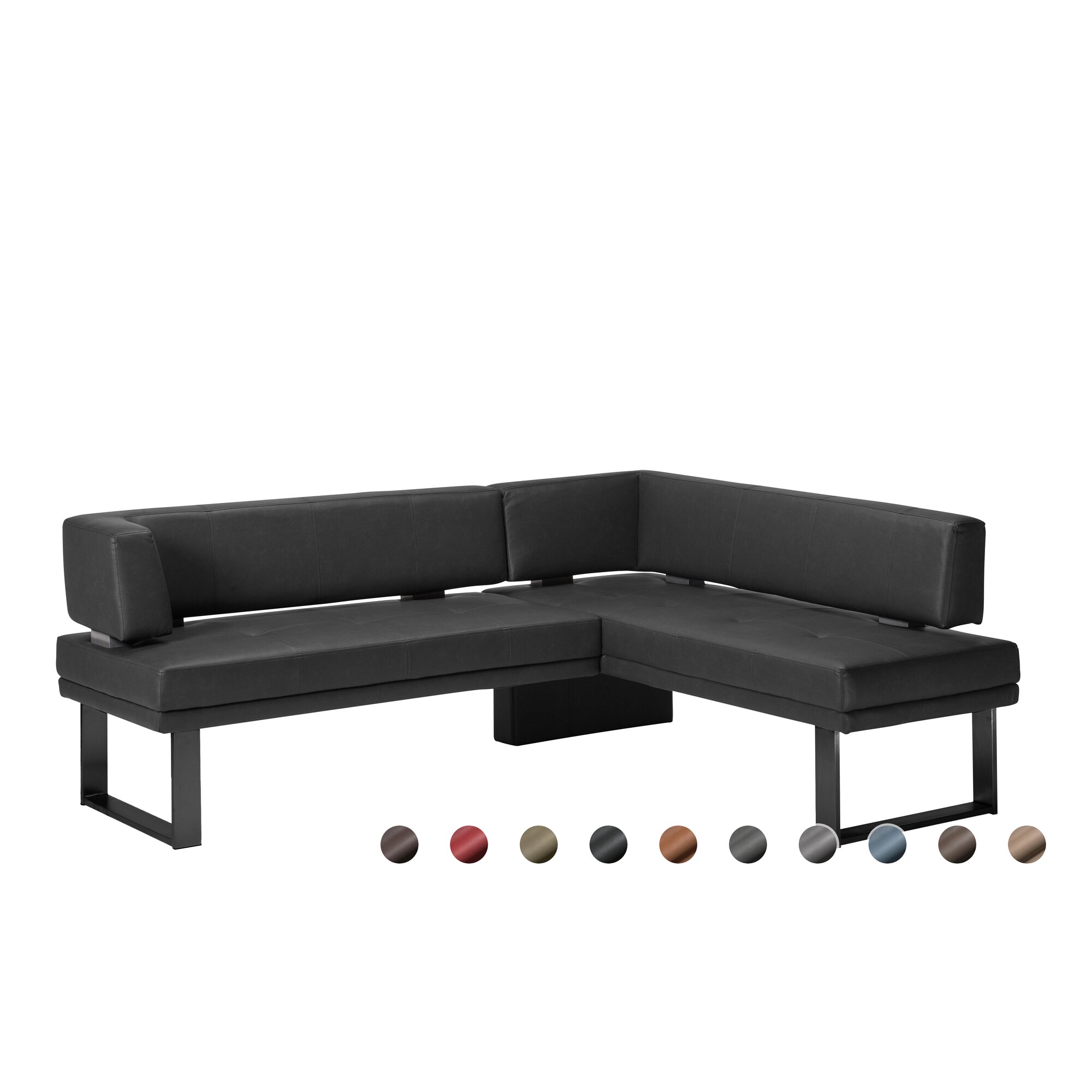 Schösswender »Manhattan« Eckbank 480/6 192x233 cm / Gavin 04 hellbraun