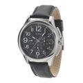 GUESS Men's W10562G3 Round Case Black Dial Watch