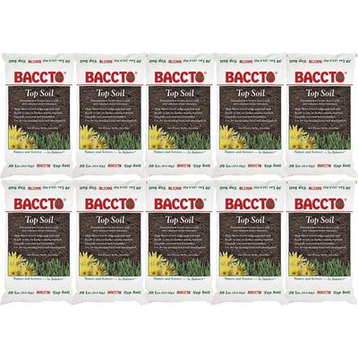 Michigan Peat Baccto Topsoil w/ Reed Sedge, Peat, and Sand, 50lbs (10 Pack) - 50