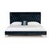 Modrest Wales Modern Blue Fabric Bed