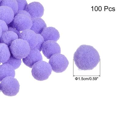 Pom Felt Balls Fabric 1.5cm 15mm for Crafts Project DIY, 100 Pcs