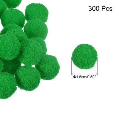 Pom Felt Balls Fabric 1.5cm 15mm for Craft Project DIY, 300 Pcs