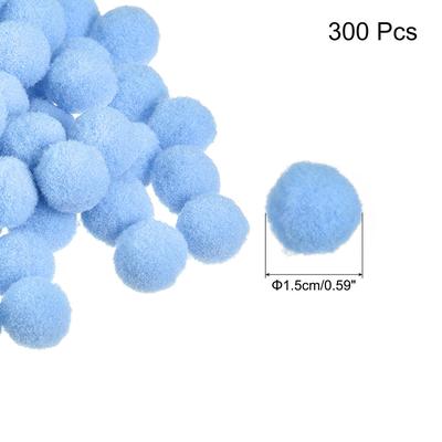 Pom Felt Balls Fabric 1.5cm 15mm for Craft Project DIY, 300 Pcs