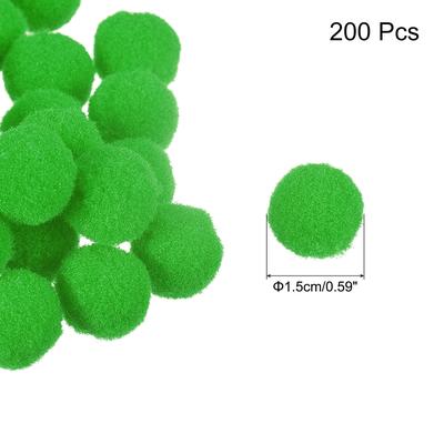 Pom Felt Balls Fabric 1.5cm 15mm for Crafts Project DIY 200 Pcs