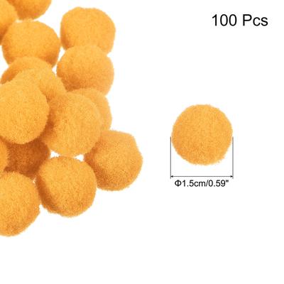 Pom Felt Balls Fabric 1.5cm 15mm for Crafts Project DIY, 100 Pcs