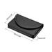 Business Card Holder, PU Leather Magnetic Closure Cards Organizer Case - Black