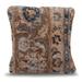 Canvello Antique Rug Brown Pillows For Couch - 16"x16" - Multi-Color