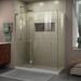 Dreamline Unidoor-X 60 Inch W x 34-3/8 Inch D x 72 Inch H Frameless Hinged Shower Enclosure E3300634L-04