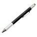 6 in 1 Multi-functional Stylus Pen with Black/Blue Refill Tool Tech Ballpoint Pen with Clip Smooth Writing 7colors Black Refill