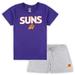 "Women's Fanatics Branded Purple/Heather Gray Phoenix Suns Plus Size T-Shirt & Shorts Combo Set"