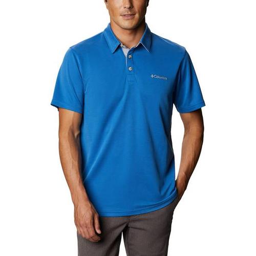 COLUMBIA-Herren-Oberteil-Nelson Point™ Polo, Größe S in Blau