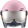 UVEX Kinder Helm rocket jr visor, Größe 54 in pink confetti matt