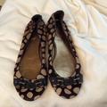 J. Crew Shoes | J. Crew Leather Animal Print Flats | Color: Brown/Tan | Size: 7