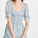 Madewell Dresses | Madewell Silk Lucie Smocked Mini Dress In Moody Blue | Color: Blue | Size: S