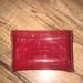 Coach Accessories | Coach Red Patent Card Holder Wallet | Color: Red | Size: Os