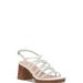 Lucky Brand Bassie Strappy Block Heel - Women's Accessories Shoes High Heels in Open White/Natural, Size 6.5