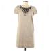 J. Crew Dresses | J. Crew Summer-Ease Shift Dress In Khaki Size 6 | Color: Black/Tan | Size: 6