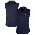 Women's Cutter & Buck Navy Seattle Mariners Americana Logo DryTec Forge Stretch Sleeveless Polo