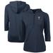 Women's Cutter & Buck Navy Minnesota Twins DryTec Virtue Eco Pique Recycled Half-Zip Pullover Hoodie Top