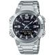 Casio Analog Digital World Time Stainless Steel Amw-870D-1A Amw870D-1 Men's Watch, Black, Mens Watch, Modern