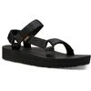 Sandale TEVA "Midform Universal", Gr. 37, schwarz, Textil, sportlich, Schuhe, mit Klettverschluss