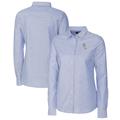 Women's Cutter & Buck Light Blue Chicago White Sox Americana Logo Oxford Stretch Long Sleeve Button-Up Shirt