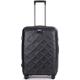 Hartschalen-Trolley STRATIC "Leather&More M, matt black" Gr. B/H/T: 47 cm x 66 cm x 27 cm 65 l, schwarz (matt black) Koffer Hartschalenkoffer