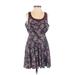 Kimchi Blue Casual Dress: Purple Print Dresses - Women's Size X-Small