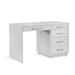 Interlude Taylor Writing Desk Wood in Gray/Yellow | 30 H x 48 W x 24 D in | Wayfair 188224